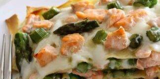 Lasagne con asparagi salmone e besciamella