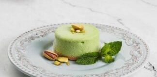 Mini cheesecake pistacchio e menta