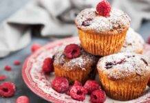 Muffin al cioccolato bianco