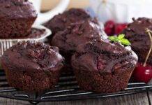 Muffin con ciliegie