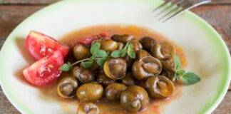 Finger food di lumache di campagna