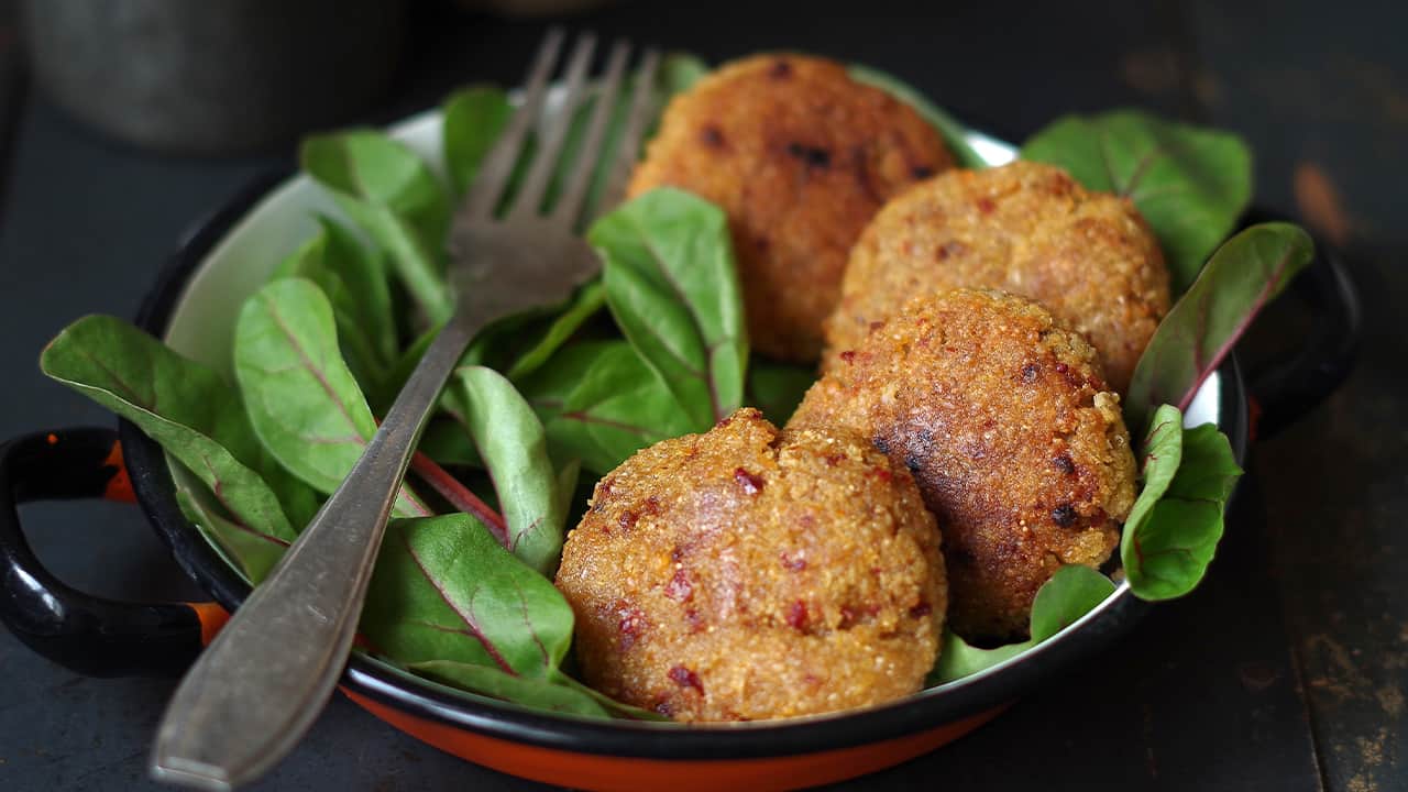 Palline di patate e verdure