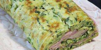 rotolo zucchine prosciutto ricetta FOTO ricettasprint
