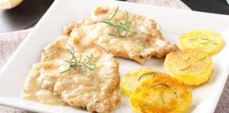 Pollo fritto con succo arancia e limone