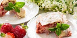 Strudel con fragole