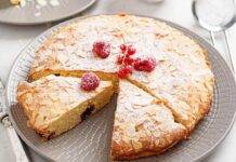 Torta con lamponi