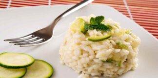 Tortini di risotto freddo con zucchine al limone