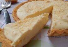 crostata cocco vaniglia e cioccolato bianco