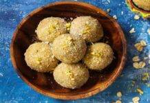 Bocconcini al cocco con cuore al pistacchio