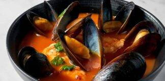 zuppa di pesce e frutti di mare