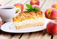 Cheesecake mascarpone e pesche | veloce e irresistibile Cheesecake mascarpone e pesche