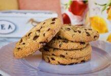 Cookies con gocce di cioccolato