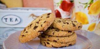 Cookies con gocce di cioccolato