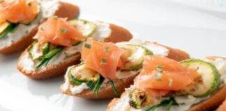 crostini crema zucchine stracchino samone ricetta FOTO rciettasprint