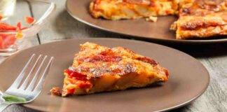 Frittata di patate al pomodoro e speck