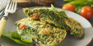 Frittata con spinaci