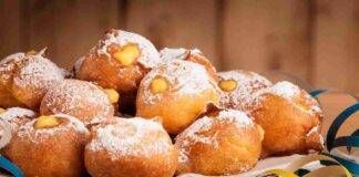 Frittelle all'arancia con crema