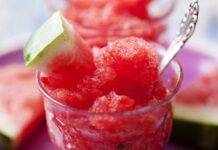 Dolcino di frutta ghiacciata