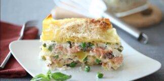 Lasagne estive di ricotta salmone e verdure miste