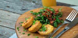 Mini frittatine con rucola e bacon