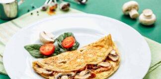 omelette pomodori funghi ricetta FOTO ricettasprint