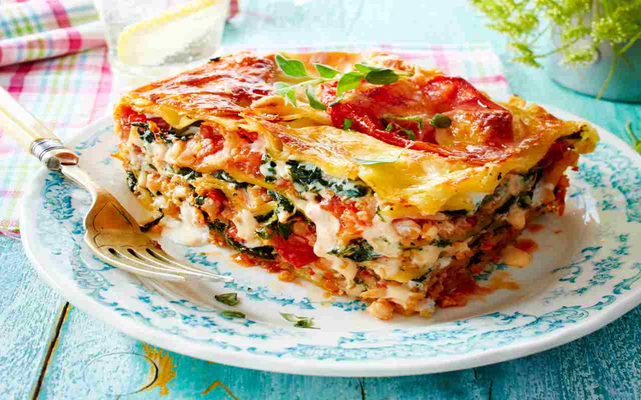 pasticcio lasagne verdure ricetta FOTO ricettasprint