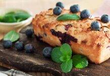 Plumcake mirtilli