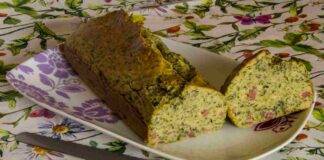 Plumcake salato speck e spinaci