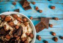 porridge cioccolato nocciole ricetta FOTO ricettasprint