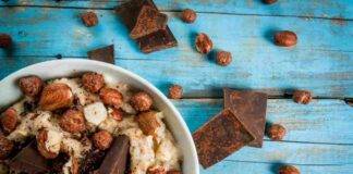 porridge cioccolato nocciole ricetta FOTO ricettasprint