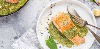 Filetti di salmone limone e basilico