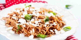 Spaghetti di farro ricotta e basilico