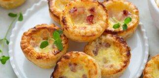 Finger food si pasta sfoglia con tuberi e salumi