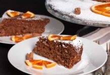 Torta all'arancia e cacao