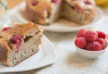 Torta al grano saraceno e lamponi | Per una colazione salutare e gustosa Torta integrale lamponi