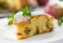 Torta con pesche
