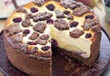 Dolce con frutta senza cottura
