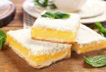 Torta lemon bars | Il dolce morbido, cremoso e delicato Torta al limone cremosa