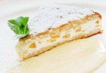 Torta pesche e ricotta