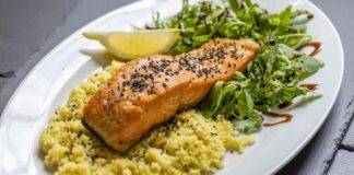 Pesce con verdure e cous cous