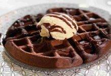 Waffle nocciola e cacao