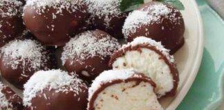 Bocconcini ricotta cioccolato e cocco