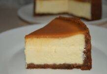 Cheesecake vaniglia e caramello salato | buonissima e irresistibile Cheesecake vaniglia e caramello salato