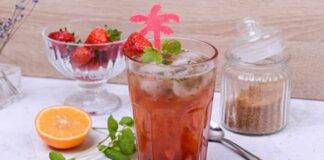 cocktail analcolico arancia fragola ricetta FOTO ricettasprint