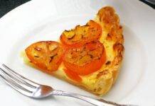 Dolce con crema e mandarini cinesi