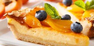 Crostata fredda con albicocche