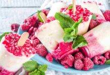 ghiaccioli lampone yogurt ricetta FOTO ricettasprint