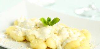 Gnocchi con crema di formaggio