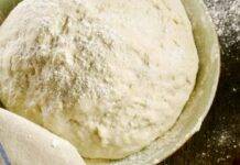 Impasto con olio, zucchero e sale