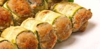 Zucchine e salsiccia al forno